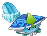 Winter Melon (blue conical hat with leaf)
