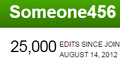 25000 edits