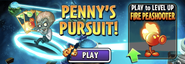 Fire Peashooter in an advertisement for Penny's Pursuit