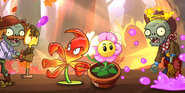 Impatiens Shooter alongside Claw Gloriosa and Flower Pot in a promotional image