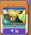 Buttercup's seed packets in the store
