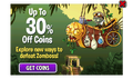 The advertisement after losing the level