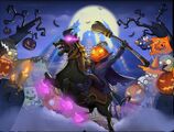 Pumpkin Knight Zombie in a teaser for the Haunting Halloween Secret Realm