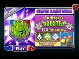 Zombot Tomorrow-tron in an advertisement for Dartichoke's BOOSTED BOSS Tournament in Arena (Champion Blowout Season)