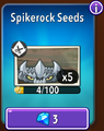 Spikerock's seeds in the store (10.9.1)
