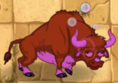 Hypnotized Zombie Bull without Bull Rider