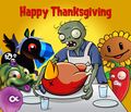 Cooking Zombie in an ad together with other PopCap characters