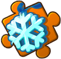 Sparkling Snowflake pendant Puzzle Piece