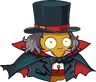 Wall-nut (top hat, gray hair, suit, and cape)