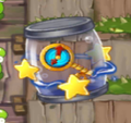 World Key in a jar and stars