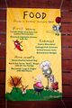 A menu for a Plants vs. Zombies Backyard BBQ with Barbeue Zombie on it