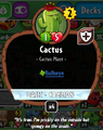 Cactus' statistics