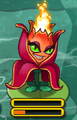 Firebloom Queen on a Lily Pad