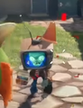 A TV Conehead in-game