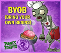 A Barbecue Zombie greetings card