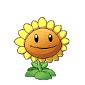 Sunflower producing sun (animated)
