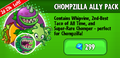 Chomper on the advertisement for the Chompzilla Ally Pack