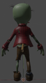 The back of Bungee Zombie's model