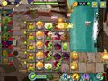 Dead Man's Booty level 13 (with a ton of different plants) but I suggest Primal Peashooter. Anti Swashbuckler device.