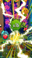The outcome of Bungee Plumber being used on Wall-Knight with 4 Binary Stars on the field, dealing 32 damage in one hit.