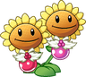 Twin Sunflower (ornaments)