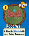 The player receiving Root Wall from a Premium Pack