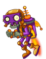 Jetpack Zombie wearing a Rustbolt costume