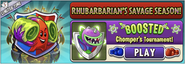 Chomper in an advertisement for Chomper's BOOSTED Tournament in Arena (Rhubarbarian's Savage Season)