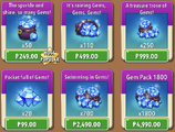 Gem packs in the store (10.6.2)