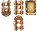 Ancient Egypt minecart and rails sprites