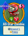 The player receiving All-Star Zombie from a Premium Pack (pre-1.6.27 update)