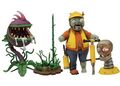 Chomper, Spikeweed, Engineer, and Zombot Turret toys