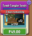 Tomb Tangler's seeds costing real money