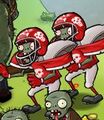Two Football Zombies as seen on the seed selection screen (very rare)