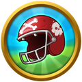 The football helmet in the You're an All-Star? achievement icon
