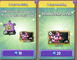 Heath Seeker's seeds and piñata in the store (9.7.1, Promoted)