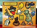 The The Good, The Bad And The Zombie magnet set including Bandana Cowboy Zombie and Rodeo Zombie
