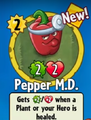 The player receiving Pepper M.D. from a Basic Pack