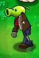A Peashooter Zombie without an arm