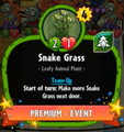 Snake Grass' old ability back when they were a part of Mega-Grow.