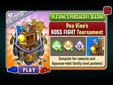 Zombot War Wagon in an advertisement for Pea Vine's BOSS FIGHT Tournament in Arena (Pea Vine's Persuasive Season)