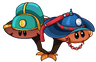 Ganoderma (light blue and dark blue explorer hats)