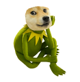Kermit The Doge. It Ain't Easy Being Wow.