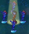 Frozen Dancing Zombie and its Backup Dancers