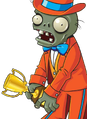 HD Tuxedo Zombie holding a trophy