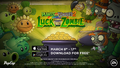 A promotional banner for Luck O' The Zombie 2016
