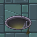 An entrance sewer