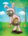 Bunny Suit Zombie on the 2013 Plants Vs. Zombies Calendar