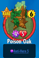 The player receiving Poison Oak from a Premium Pack