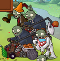 Two Catapult Zombie in the seed selection screen
